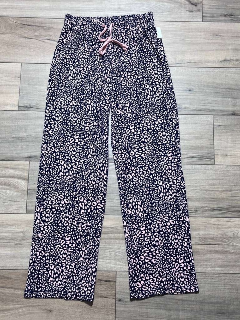 Tart Intimates Women’s Cheetah Print Pull On‎ Pajamas Pants Small Blue Pink